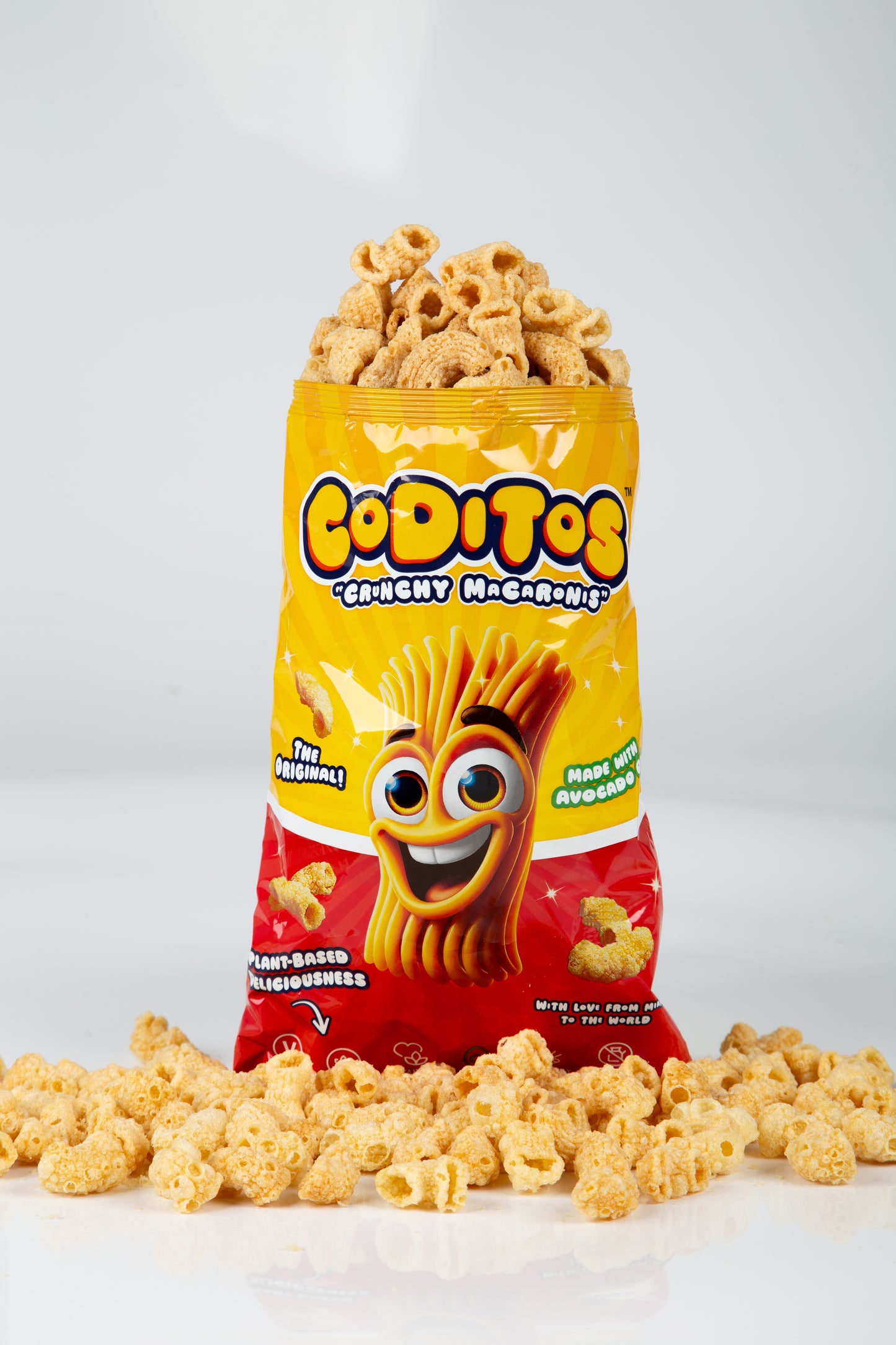 "Crunchy Macaronis" with Avocado Oil > BOX of 25 (individual 2.82 oz bags)